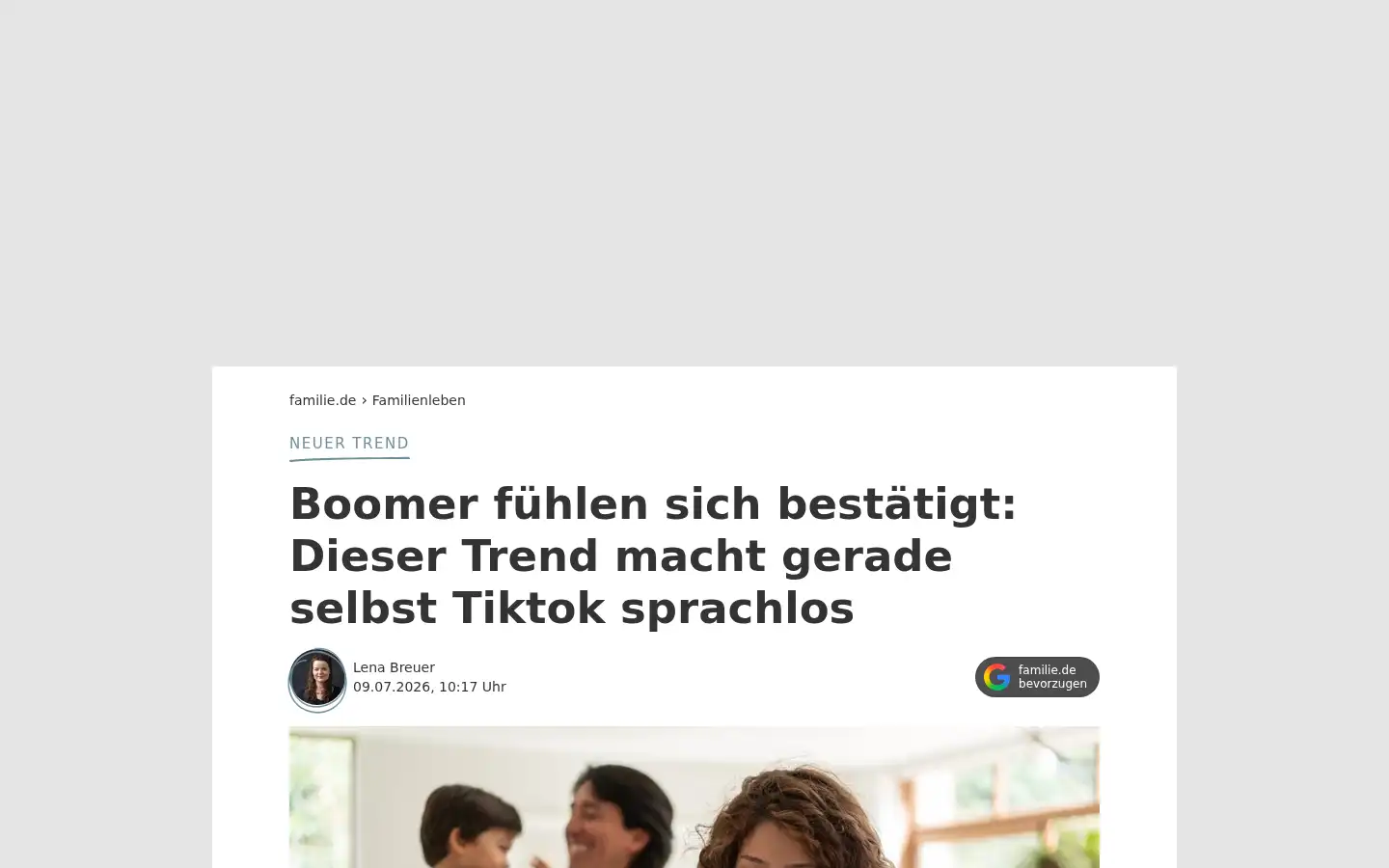 Screenshot of familie.de