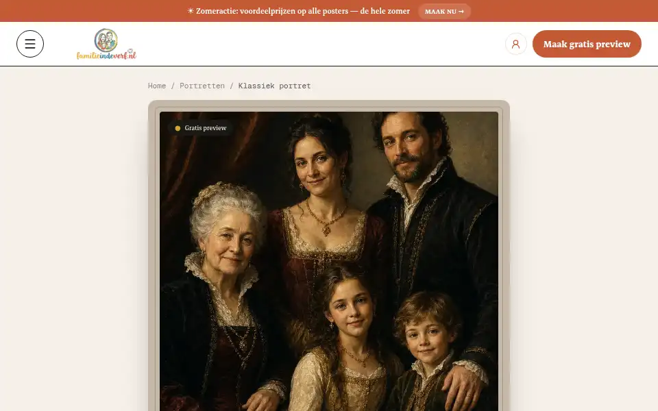 Screenshot of familieindeverf.nl