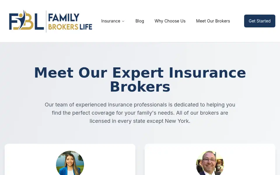Screenshot of familybrokerslife.com