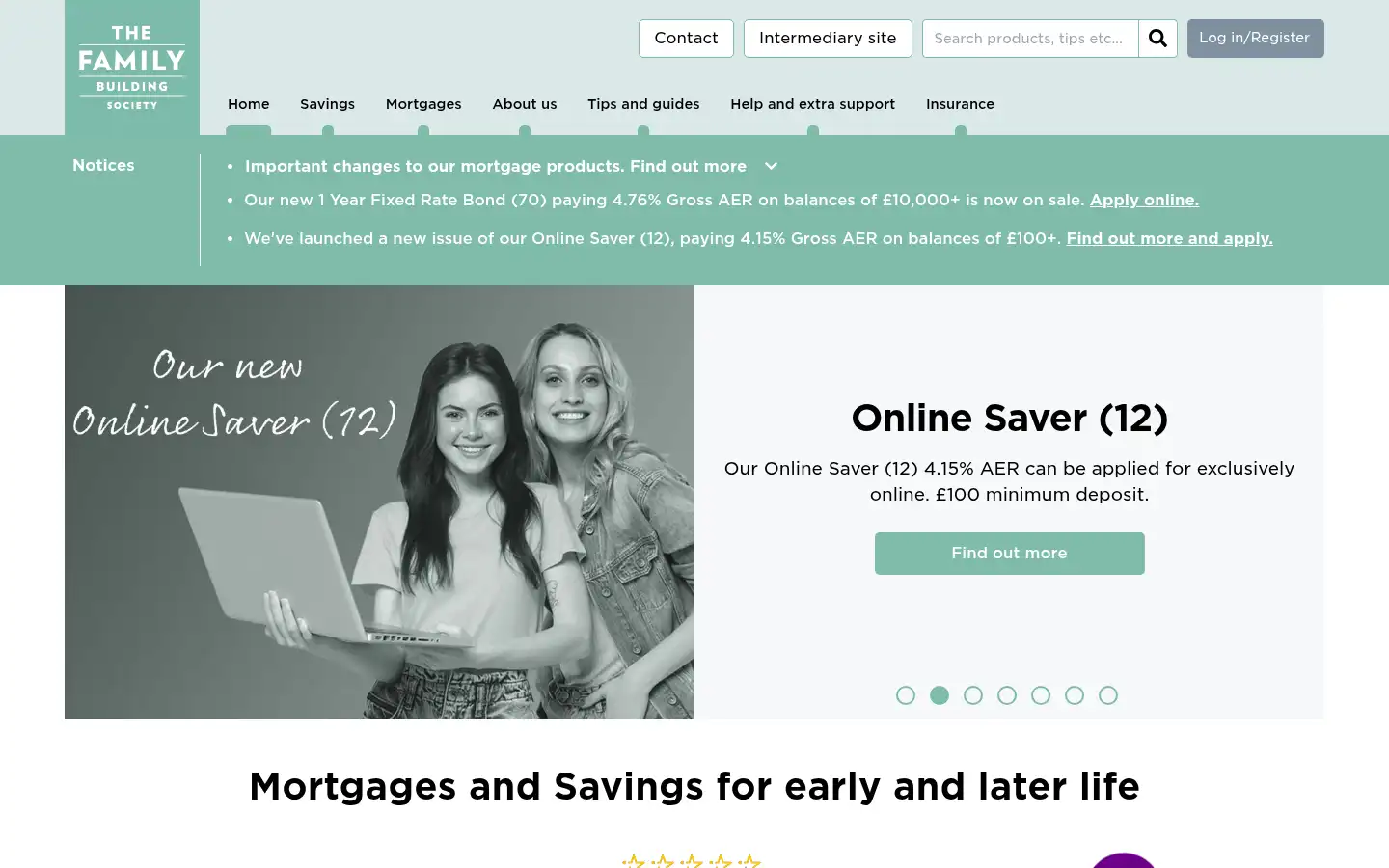 Screenshot of familybuildingsociety.co.uk