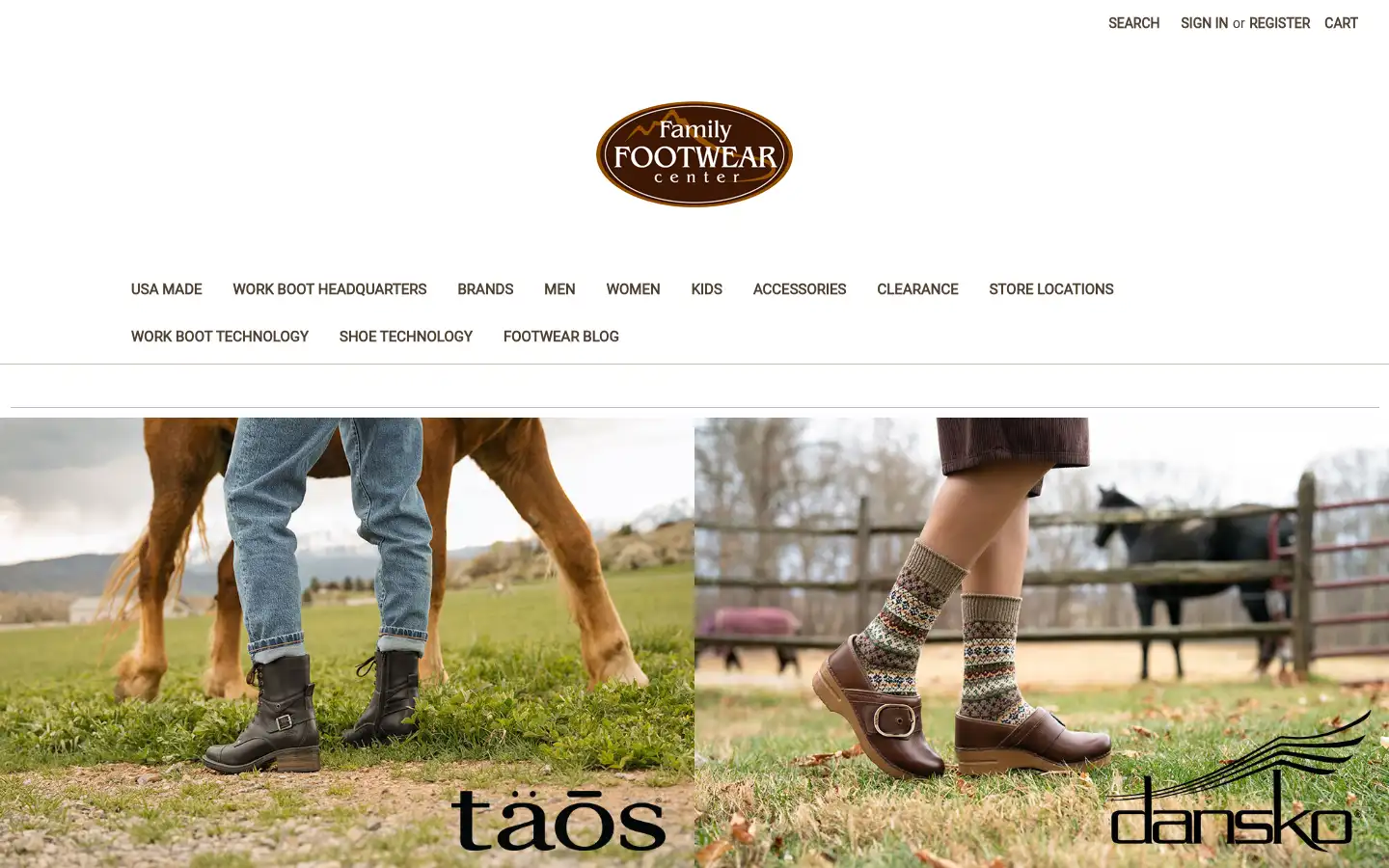 Screenshot of familyfootwearcenter.com