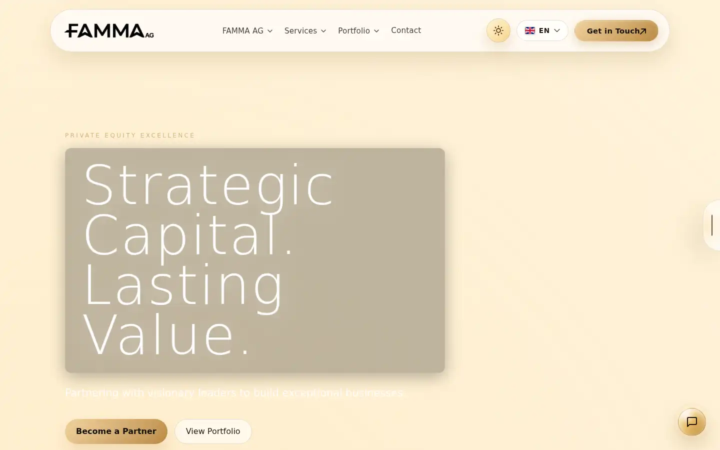 Screenshot of famma-ag.com