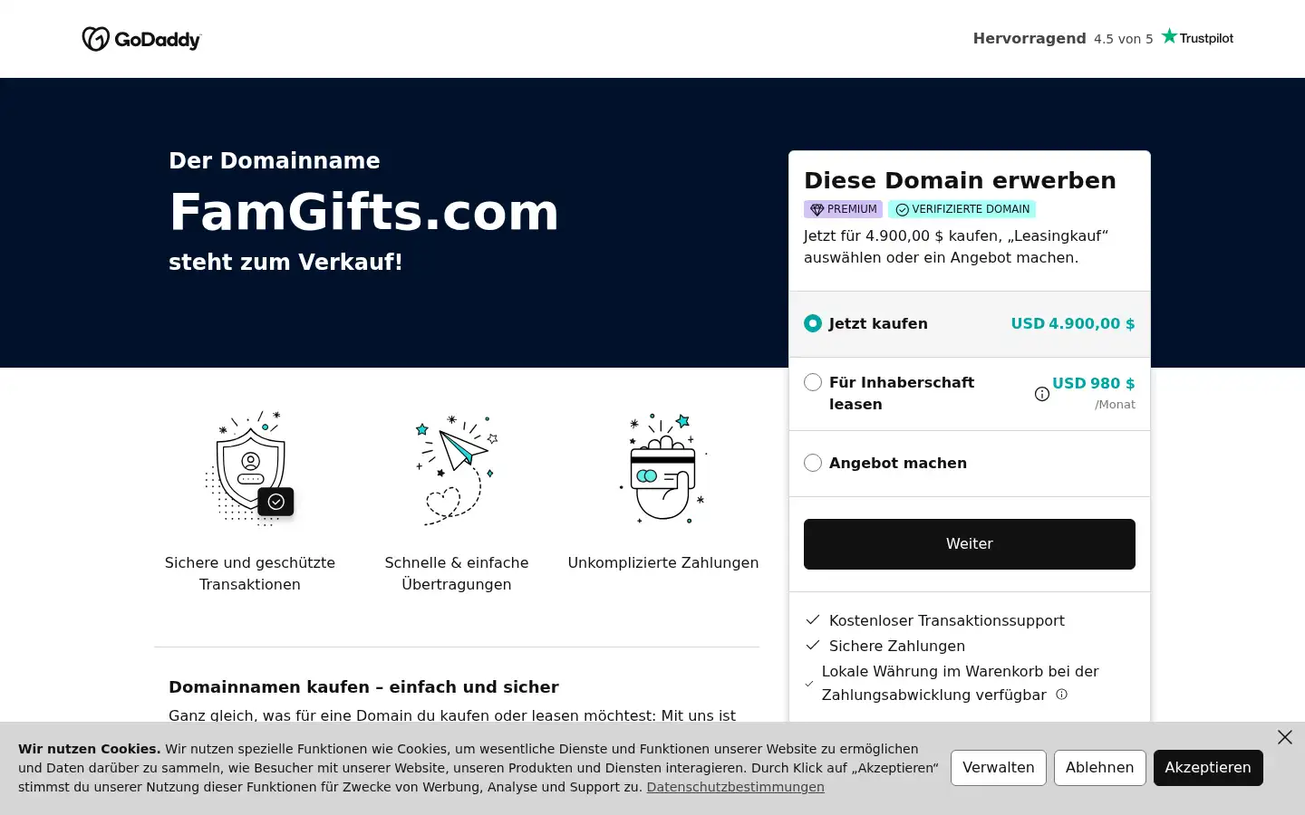 Screenshot of famorever.de