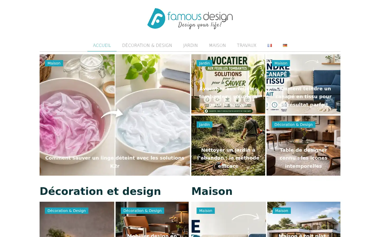 Screenshot of famous-design.com