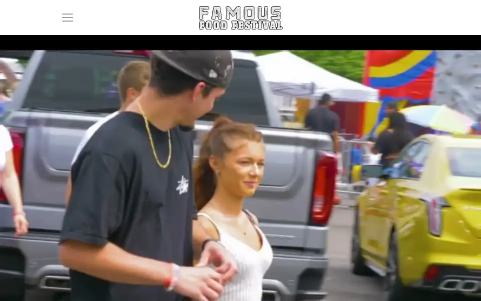 Screenshot of famousfoodfestival.com