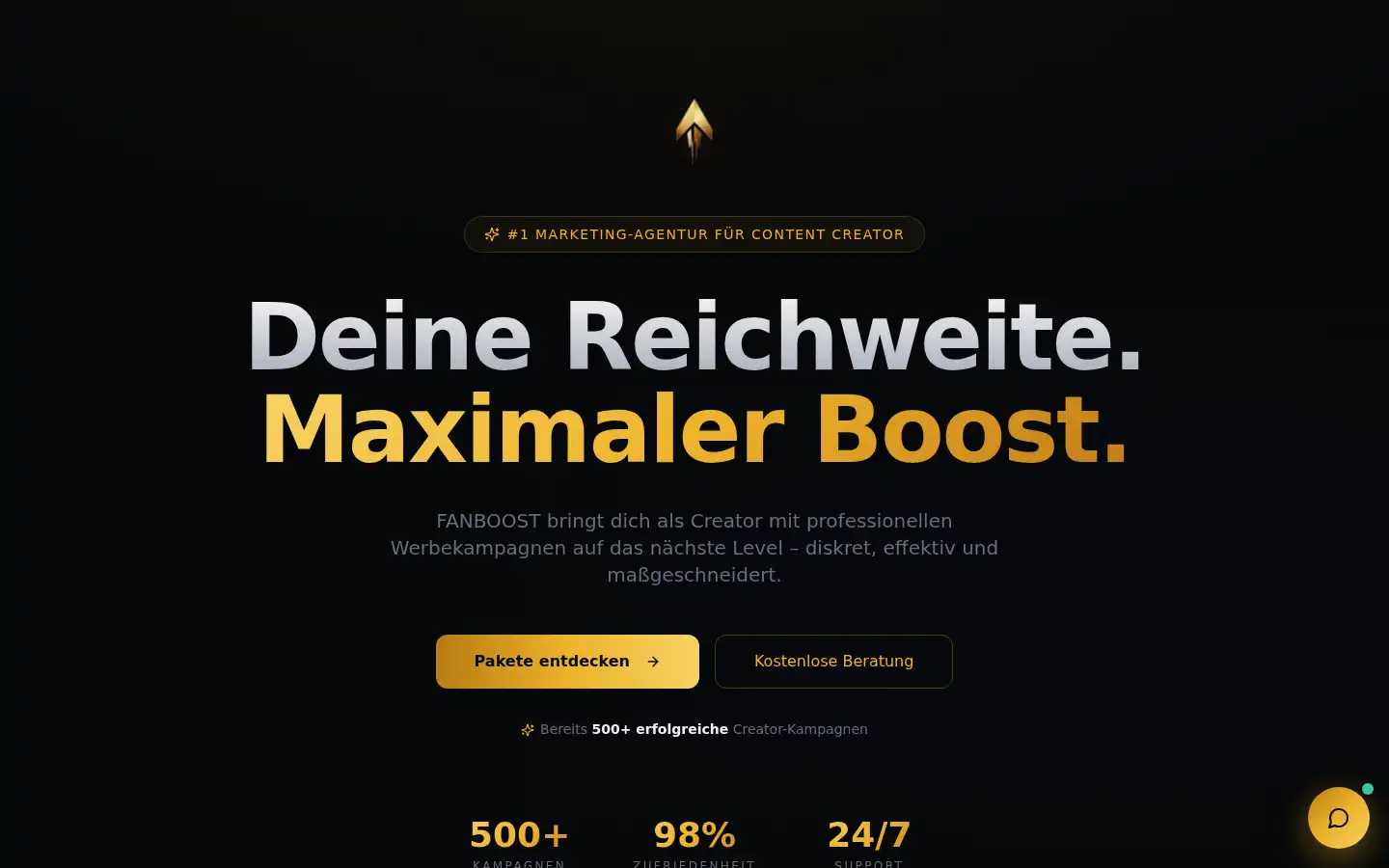 Screenshot of fan-boost.de