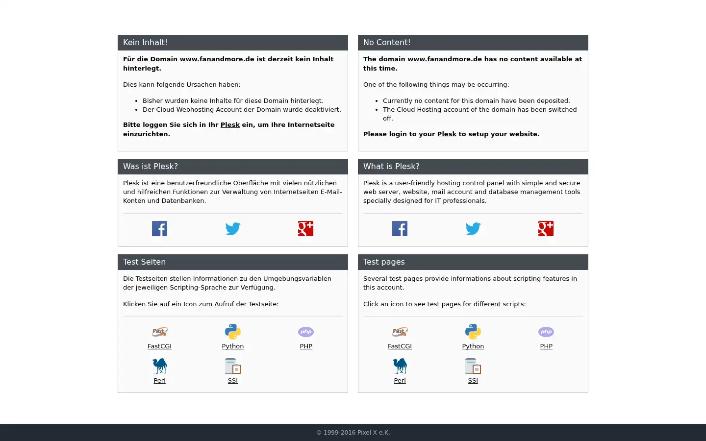 Screenshot of fanandmore.de