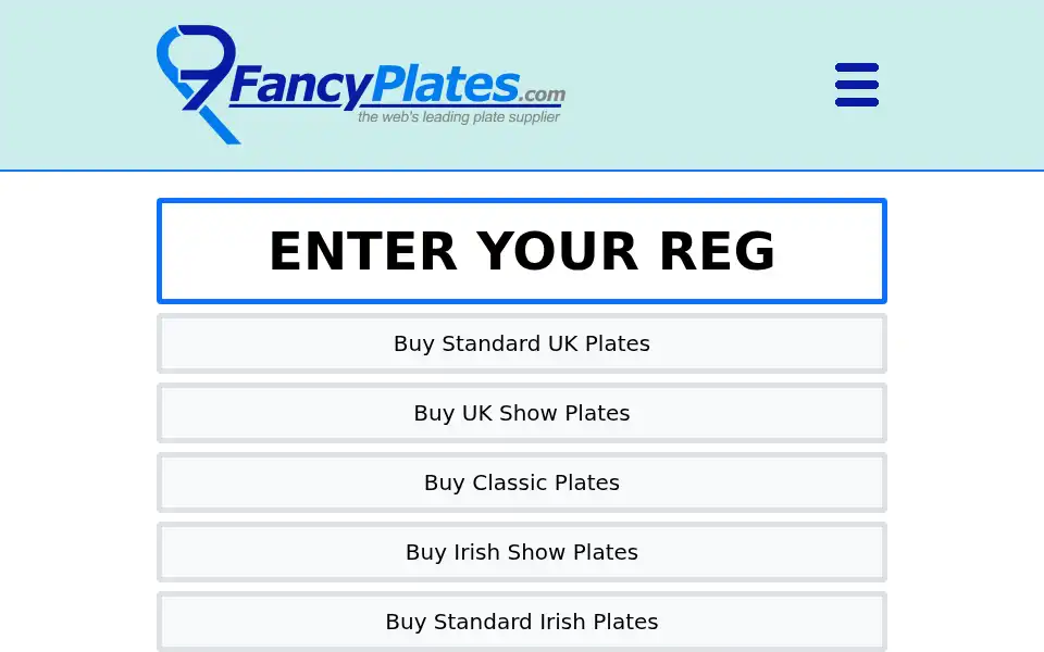 Screenshot of fancyplates.com