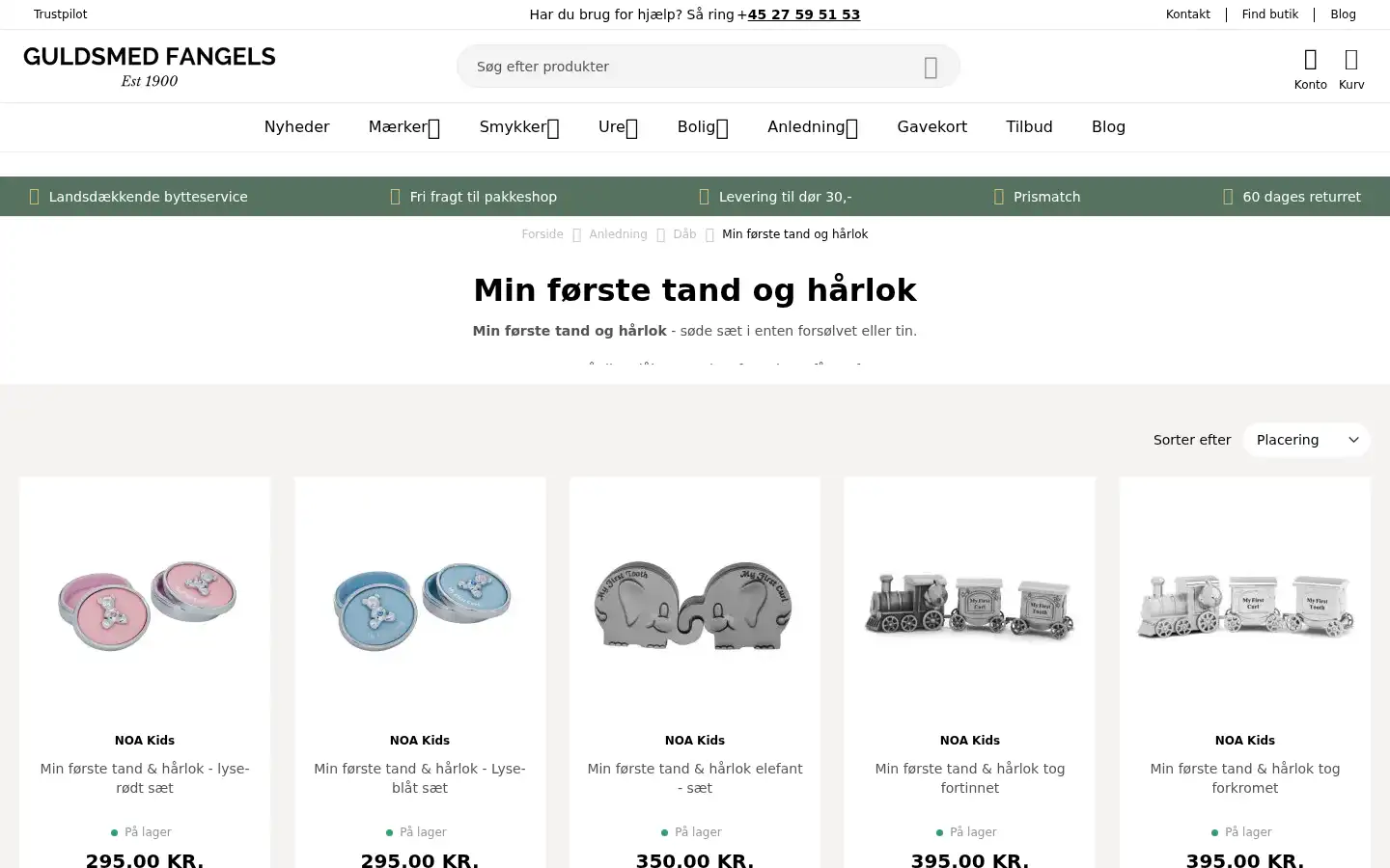 Screenshot of fangels.dk