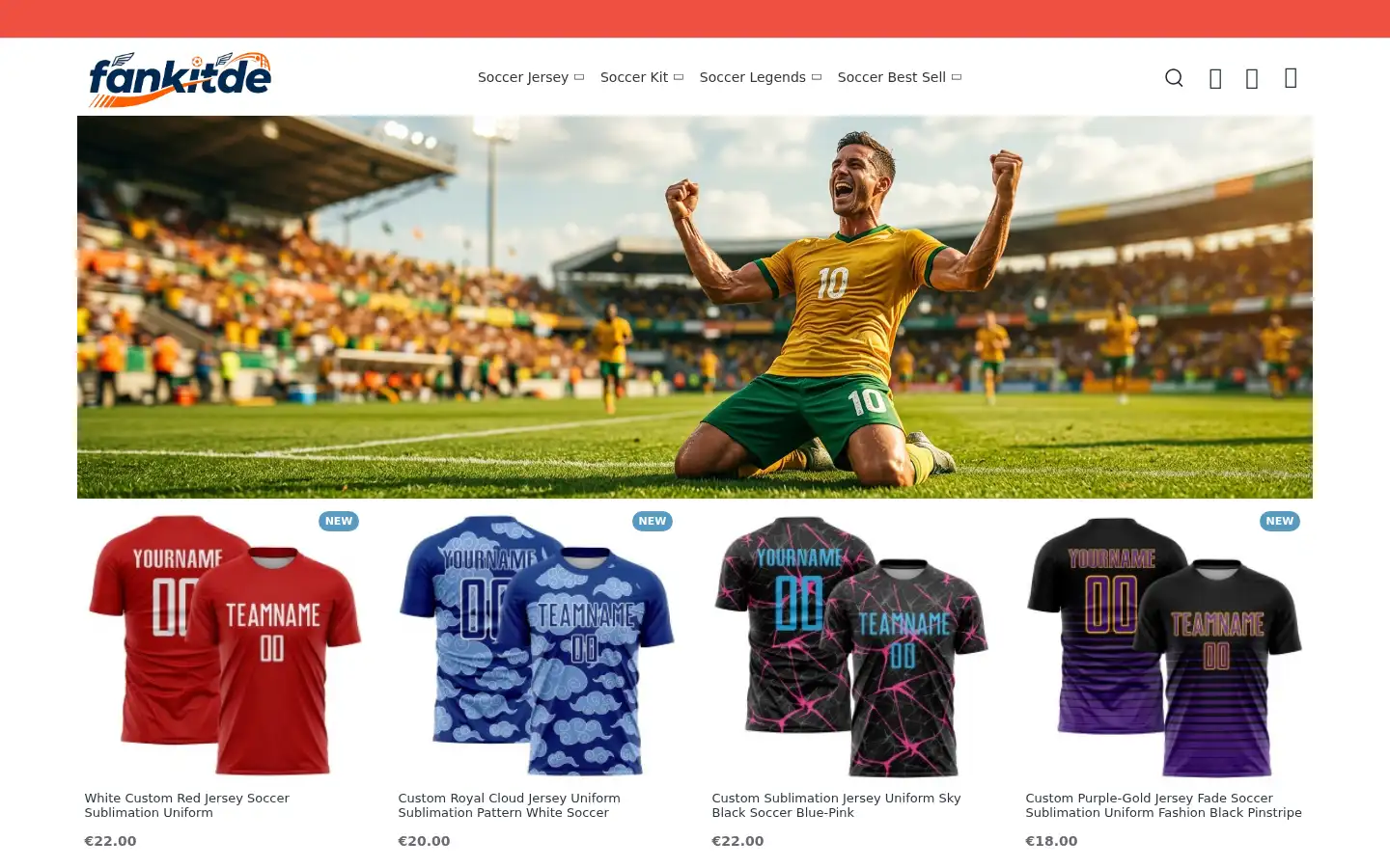 Screenshot of fankitde.com