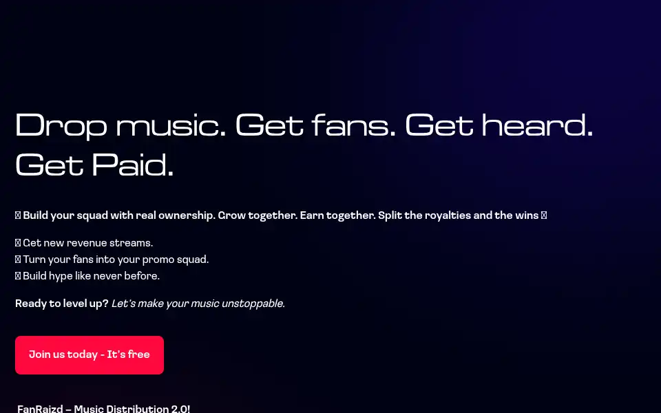 Screenshot of fanraizd.com