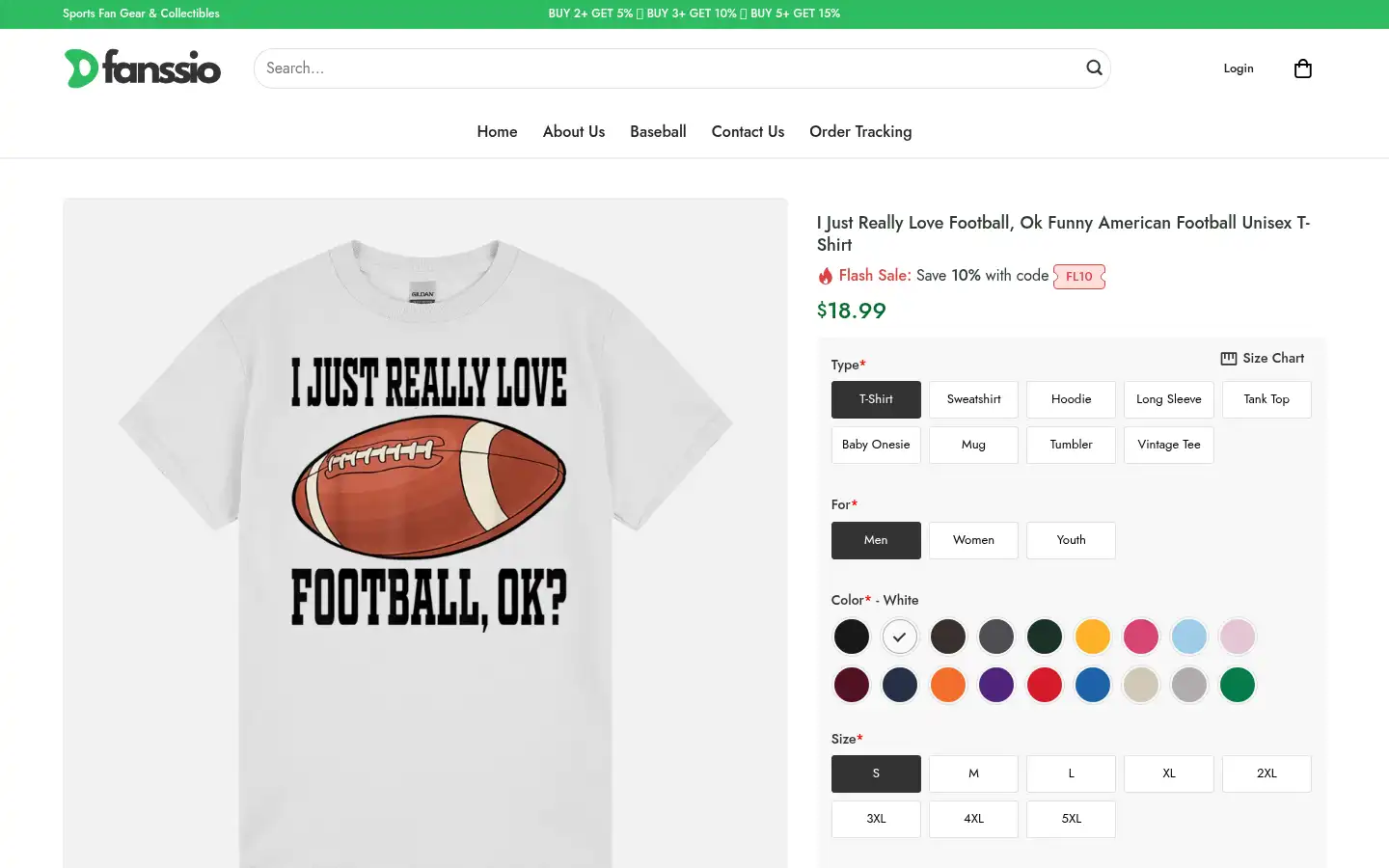 Screenshot of fanssio.com