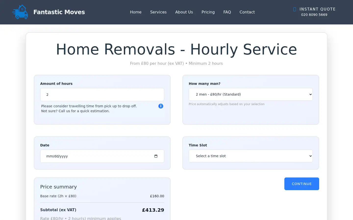 Screenshot of fantasticmoves.co.uk