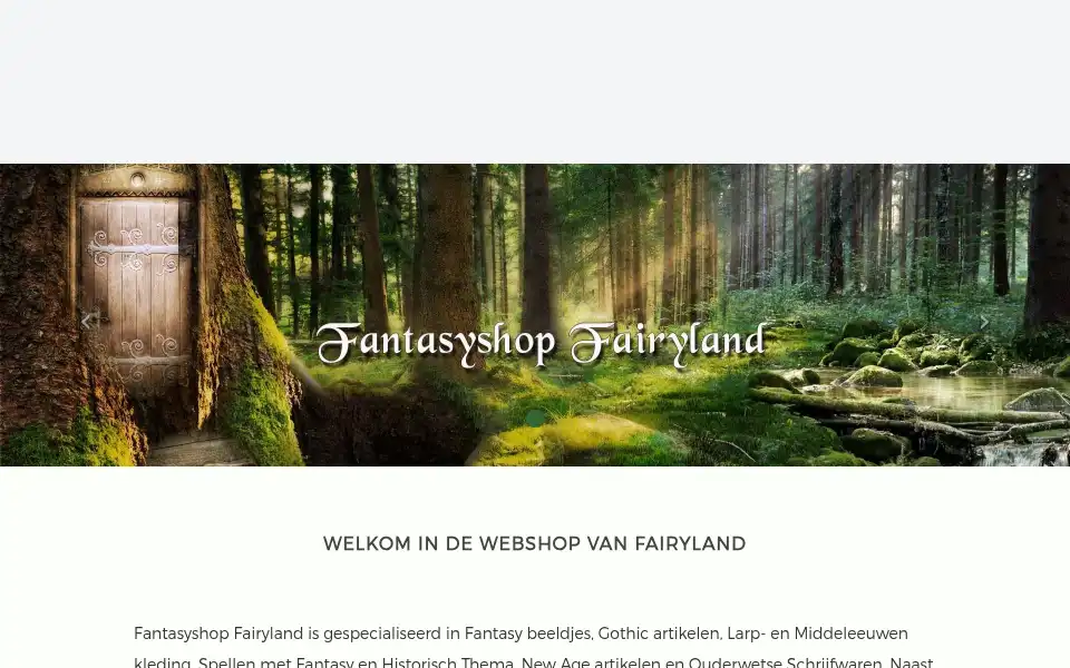Screenshot of fantasyshop-fairyland.nl