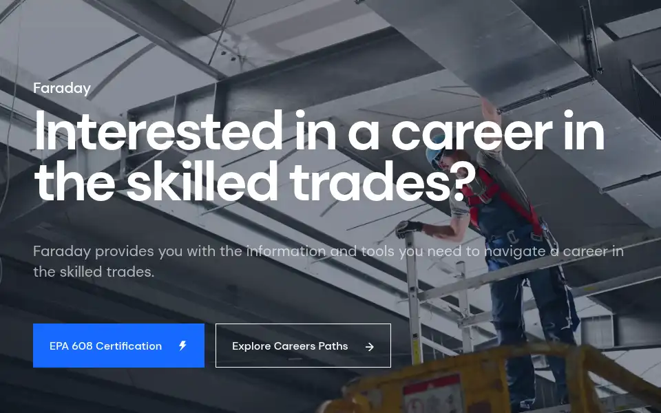 Screenshot of faradaycareers.com
