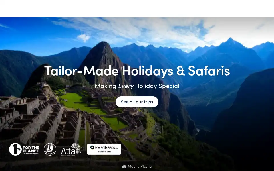 Screenshot of farandwild.travel