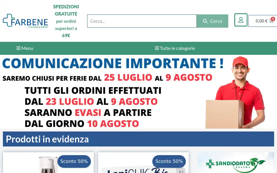 Screenshot of farbene.shop
