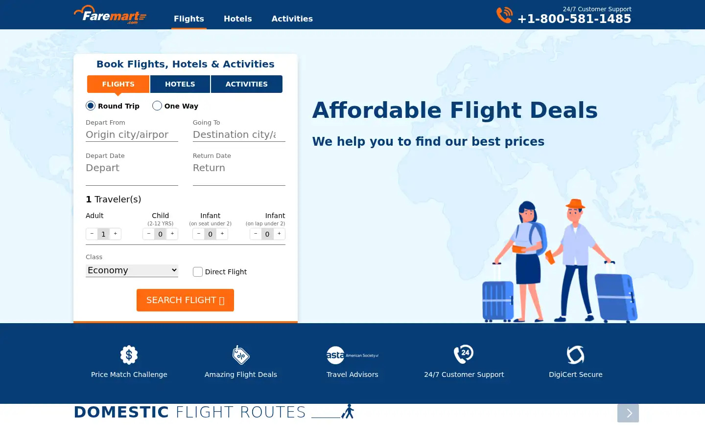 Screenshot of faremart.com