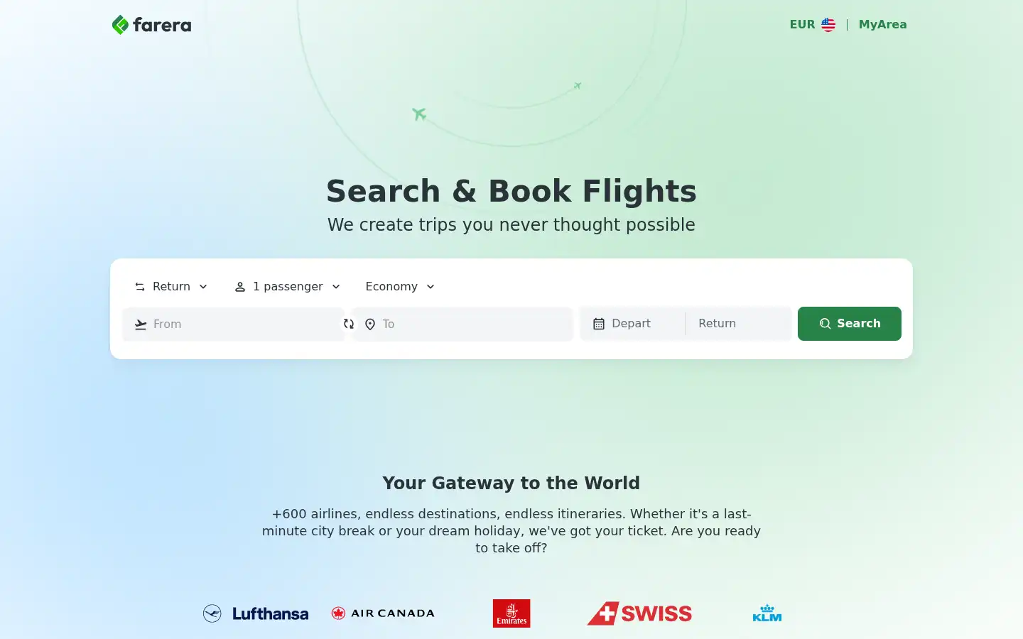 Screenshot of farera.com