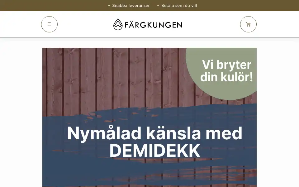 Screenshot of fargkungen.se