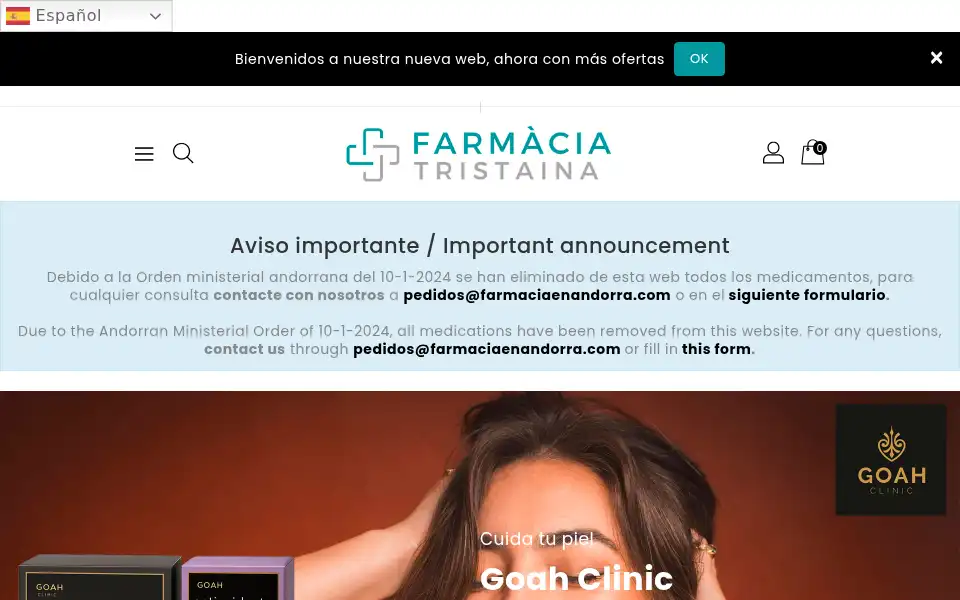 Screenshot of farmaciaenandorra.com