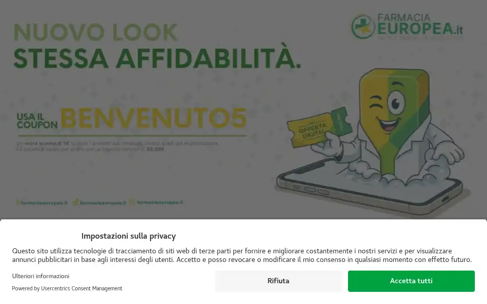 Screenshot of farmaciaeuropea.it
