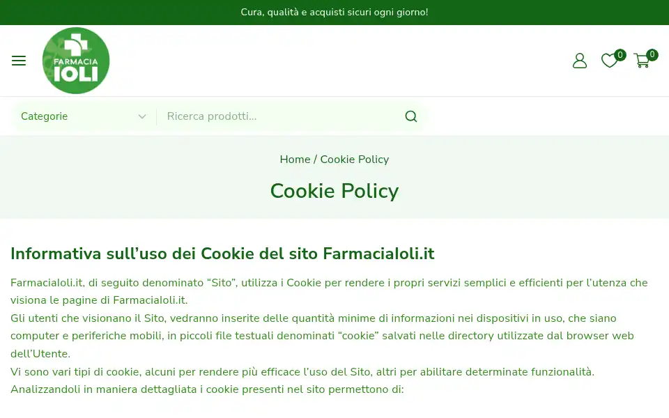 Screenshot of farmaciaioli.it