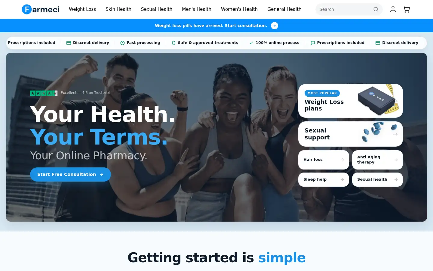 Screenshot of farmeci.com