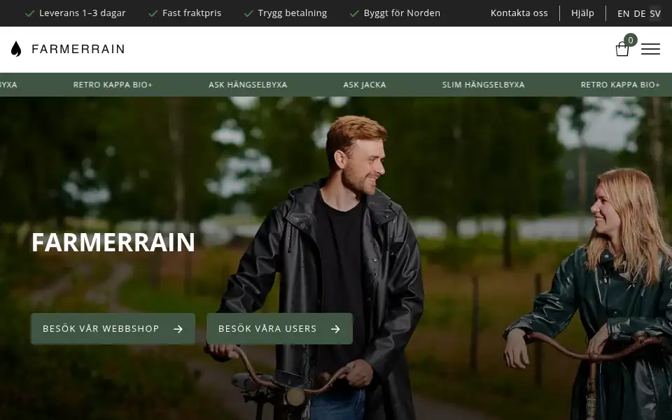 Screenshot of farmerrain.com