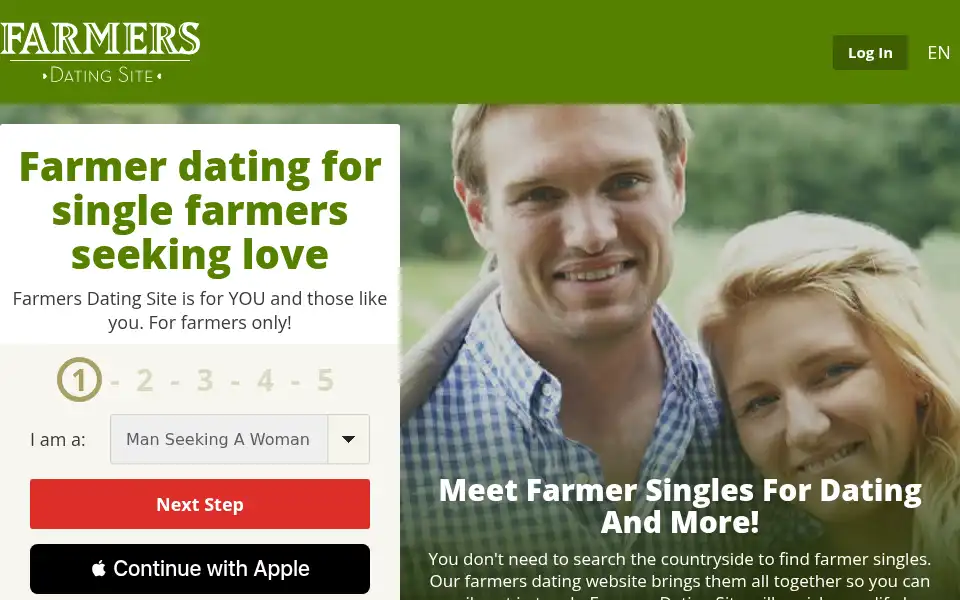 Screenshot of farmersdatingsite.com