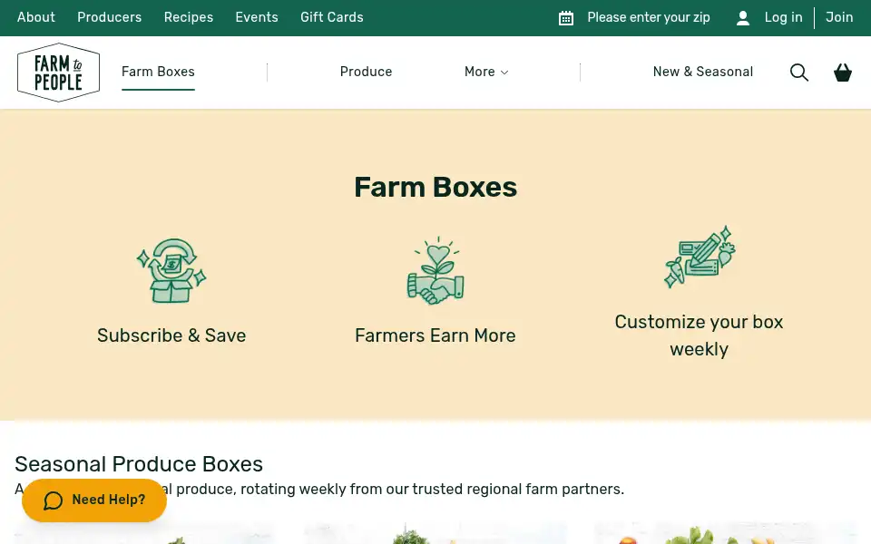 Screenshot of farmtopeople.com