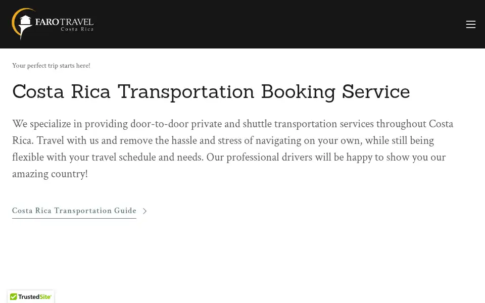 Screenshot of farotravel.com