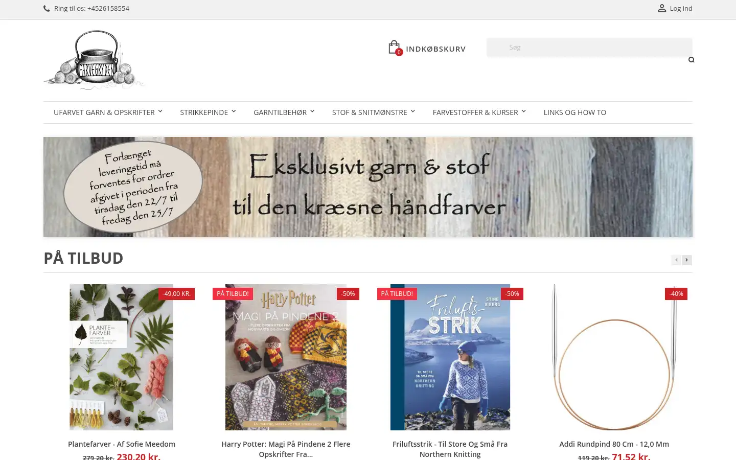 Screenshot of farvegryden.dk