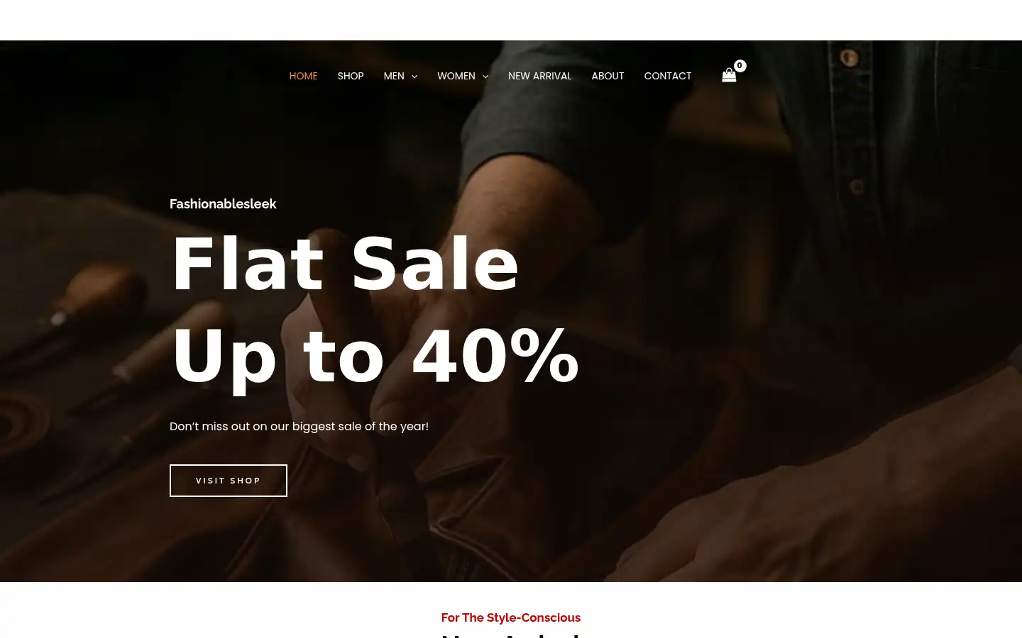 Screenshot of fashionablesleek.com