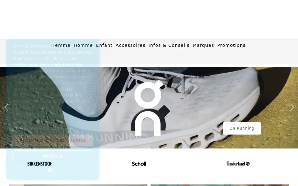 Screenshot of fashionchaussures.fr