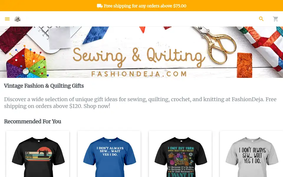 Screenshot of fashiondeja.com