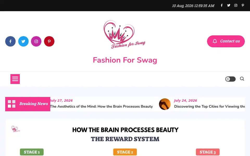 Screenshot of fashionforswag.com