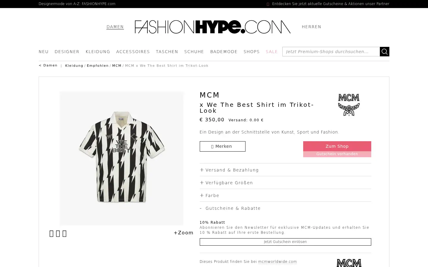 Screenshot of fashionhype.com