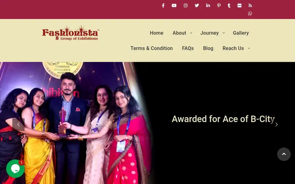 Screenshot of fashionistaindia.com
