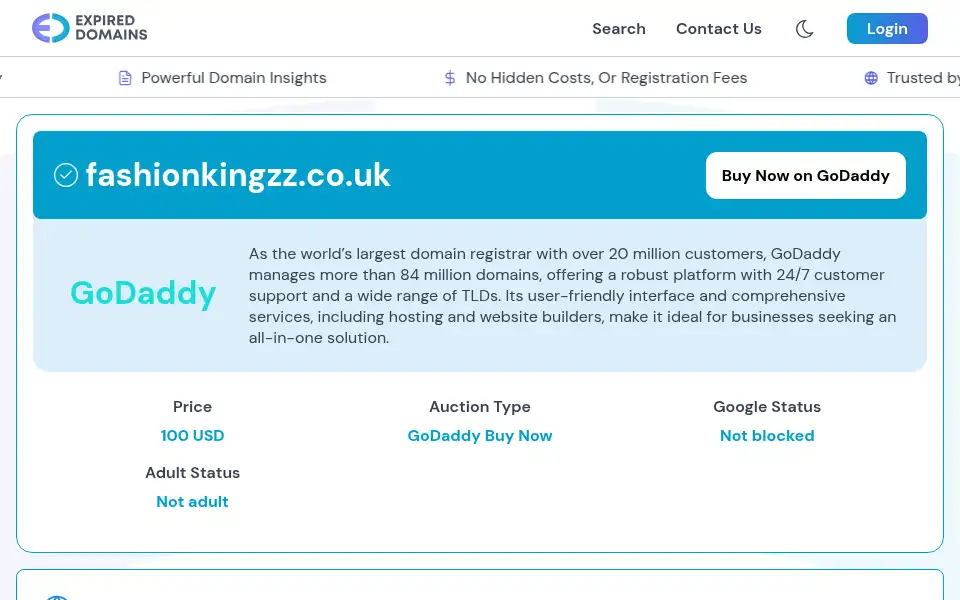 Screenshot of fashionkingzz.co.uk