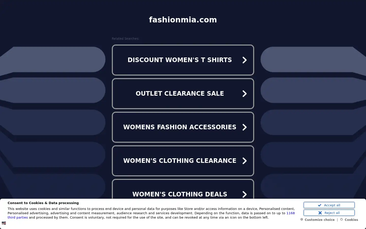 Screenshot of fashionmia.com