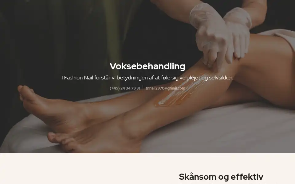 Screenshot of fashionnails.dk