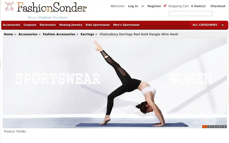 Screenshot of fashionsonder.com