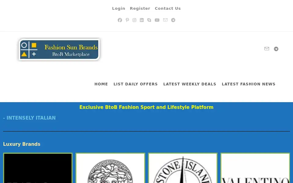 Screenshot of fashionsunbrands.com