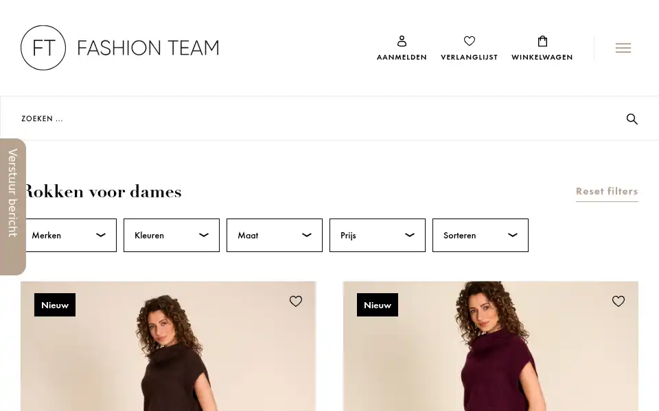 Screenshot of fashionteam.be
