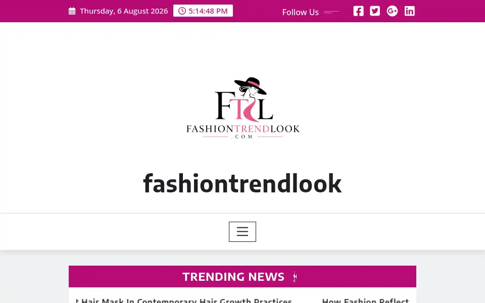 Screenshot of fashiontrendlook.com