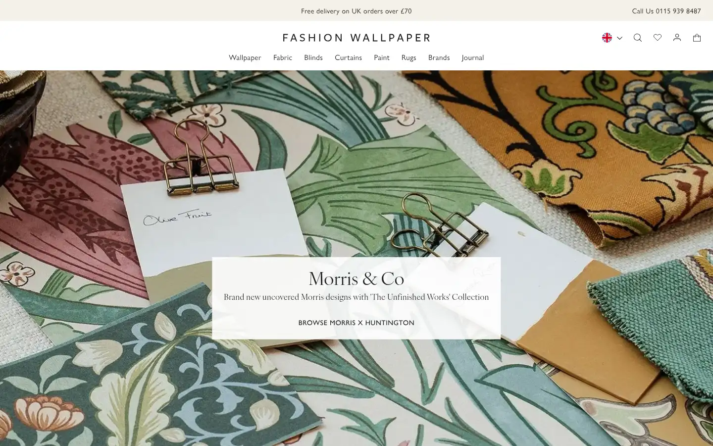 Screenshot of fashionwallpaper.co.uk