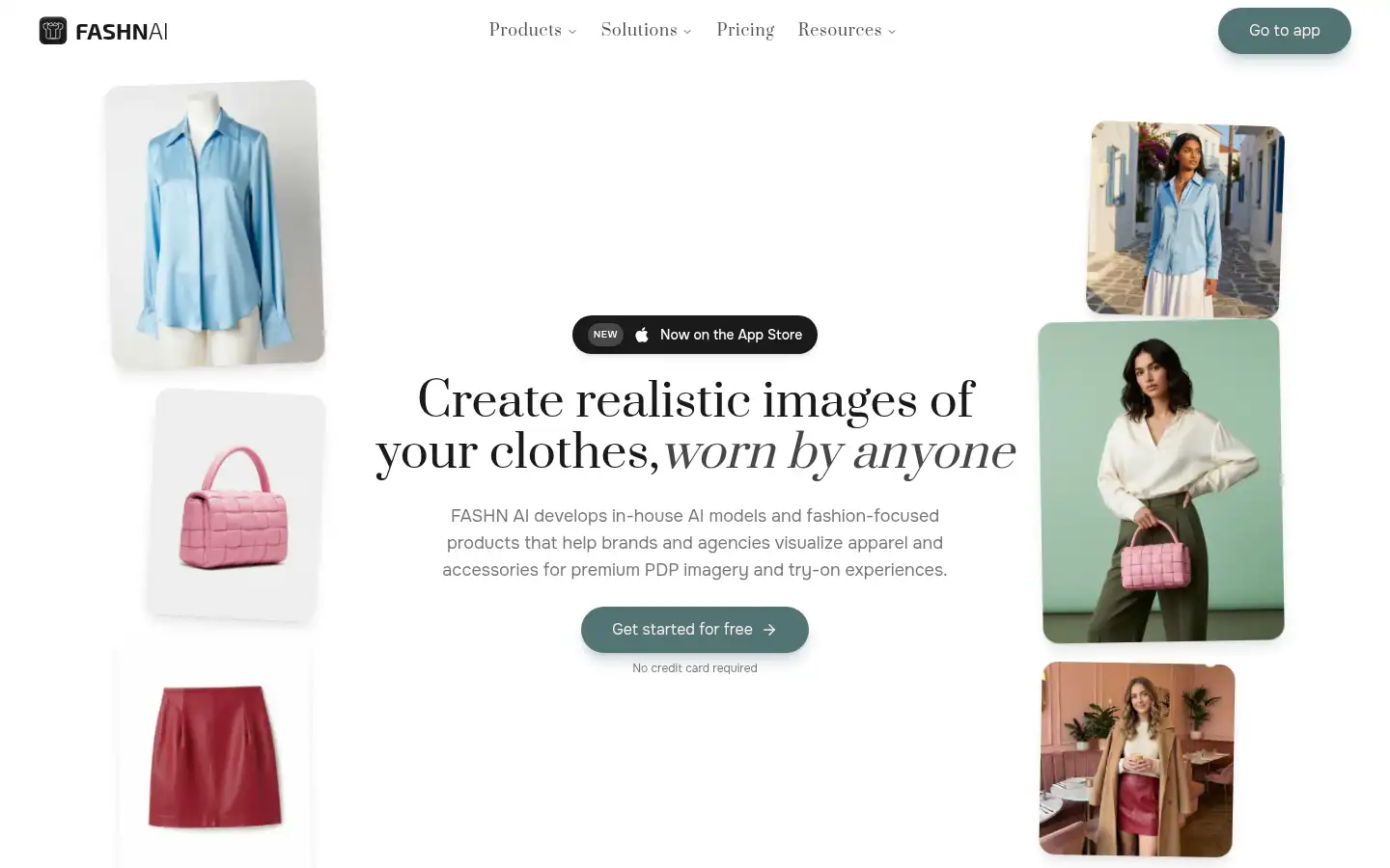 Screenshot of fashn.ai
