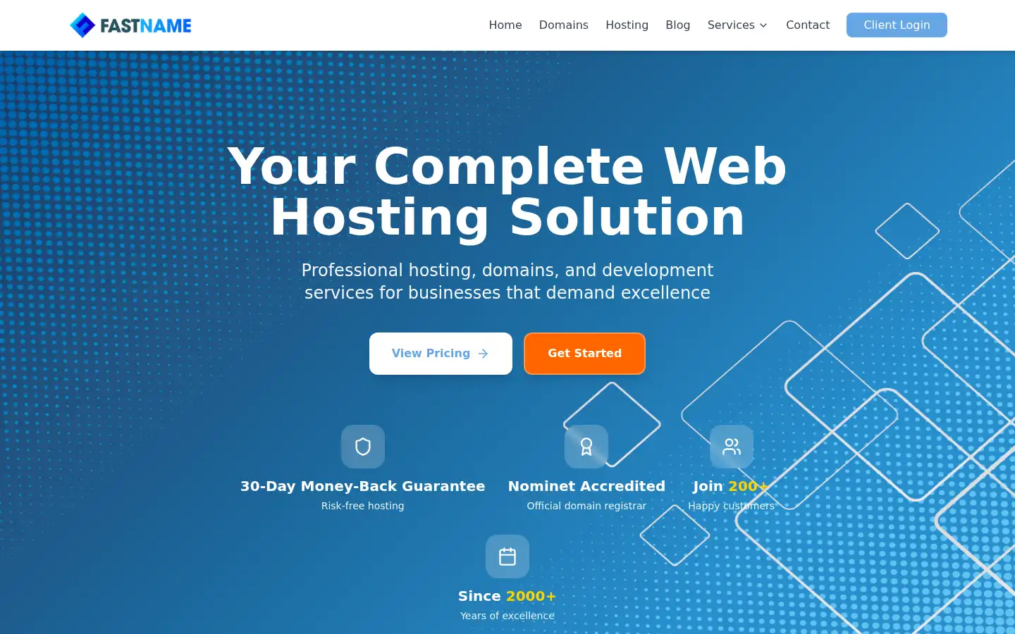 Screenshot of fast-name.com