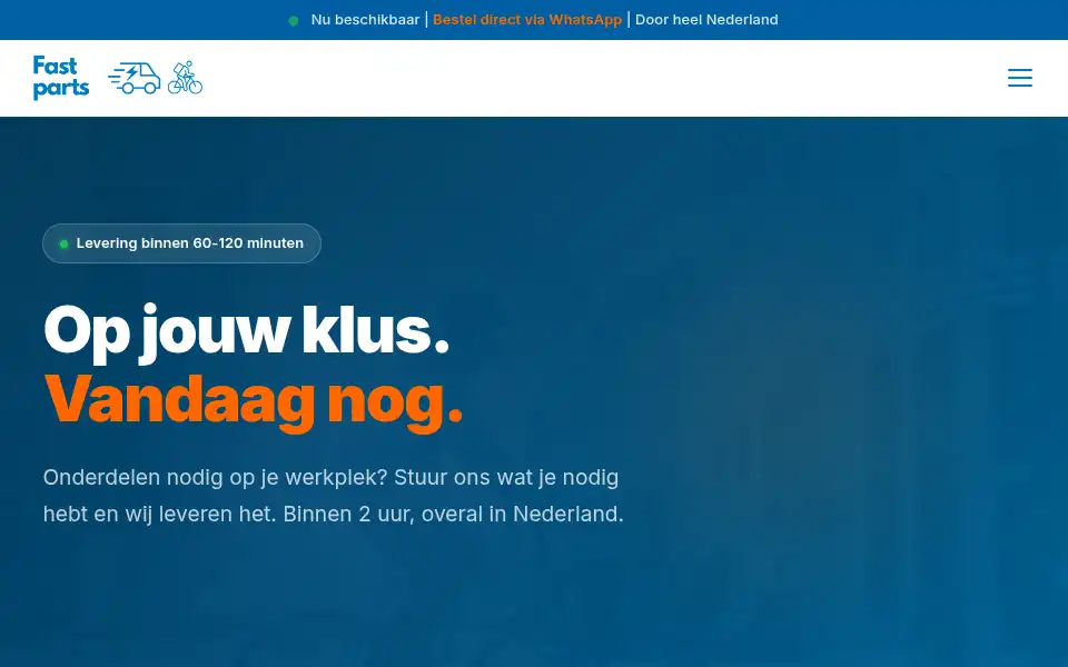 Screenshot of fast-parts.nl